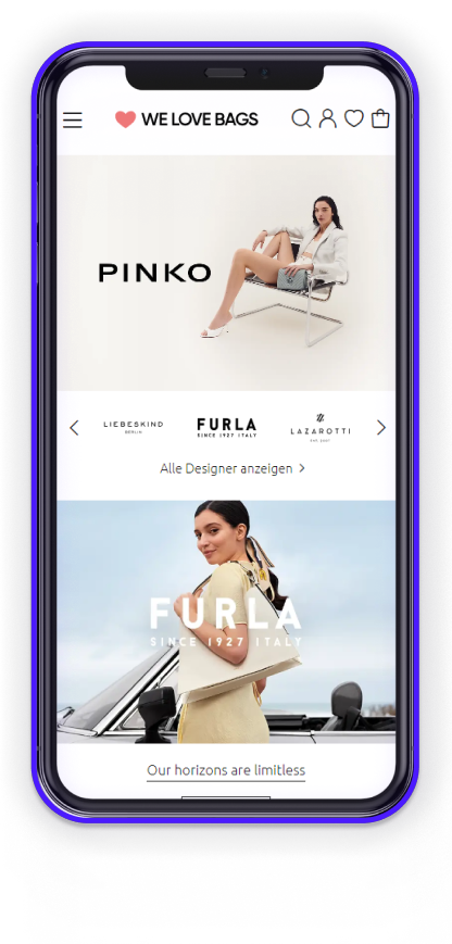 Onlineshop Mockup Welovebags.de Onlineshop Mockup Welovebags.de